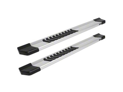 Raptor Series 6 in OEM Style Slide Track Running Boards Brushed Aluminum - 1703-0300