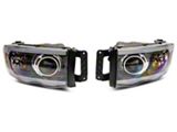 Raxiom 02-05 Dodge RAM 1500 LED Projector Headlights w/ SEQL - R131478