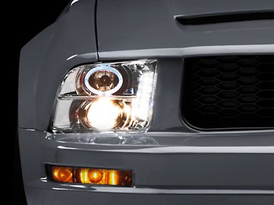 Raxiom 05-09 Ford Mustang Excluding GT500 LED Halo Projector Headlights- 49006