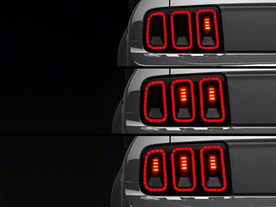 Raxiom 05-09 Ford Mustang Gen5 Tail Lights- Black Housing Smoked - 49169