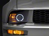 Raxiom 05-09 Ford Mustang Halogen 2010 Style LED Halo Headlights-Blk - 101682