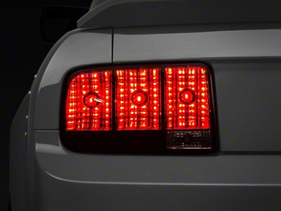 Raxiom 05-09 Ford Mustang Tail Lights- Black Housing Smoked Lens - 49066