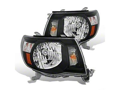 Raxiom 05-09 Toyota Tacoma Headlights- Black Housing Clear Lens - TT5924