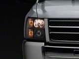Raxiom 07-13 Chevrolet Silverado 1500 Euro Headlights- Blk Housing Clear - S112706