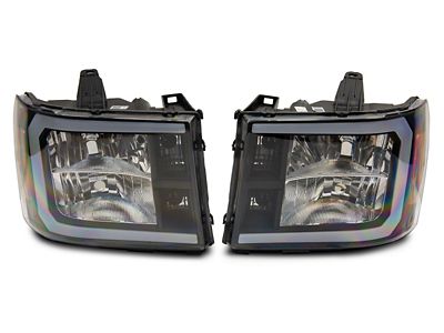 Raxiom 07-13 GMC Sierra 1500 Axial Series Headlights w/ LED - S531791