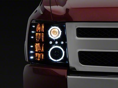 Raxiom 07-13 Silverado 1500 Super White LED Halo Projector Headlights- S112717