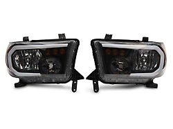 Raxiom 07-13 Toyota Tundra Axial Series Headlights w/ LED Bar- TU16004