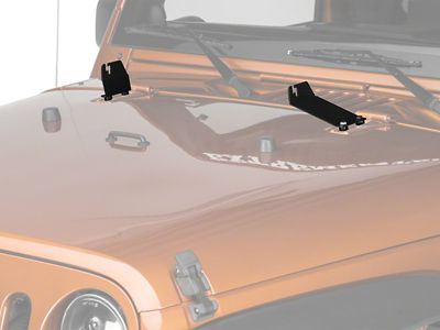 Raxiom 07-18 Jeep Wrangler JK 20-In Light Bar Hood Mounting - J106742