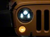 Raxiom 07-18 Jeep Wrangler JK 7-In LED Headlights- Blk Housing - J154695