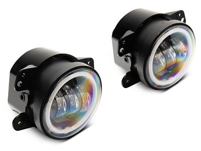 Raxiom 07-18 Jeep Wrangler JK Axial Series Halo LED Fog - J141994