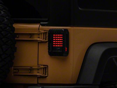 Raxiom 07-18 Jeep Wrangler JK LED Tail Lights- Black Housing - J115435