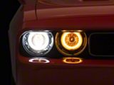 Raxiom 08-14 Dodge Challenger Dual LED Halo Projector Headlights- Black - CH3684