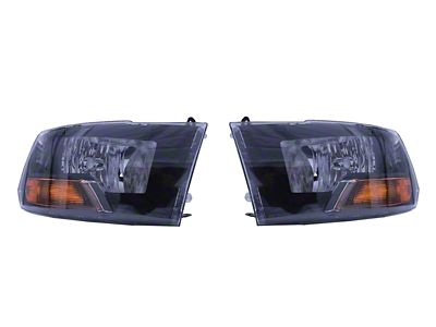 Raxiom 09-18 Dodge RAM 1500/2500/3500 Euro Style Headlights w/ Single - R118017
