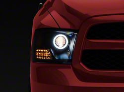 Raxiom 09-18 RAM 1500 Super White LED Halo Projector Headlights- R110150