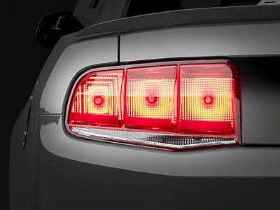Raxiom 10-12 Ford Mustang Aero Tail Lights- Blk Housing Smoked - 49145