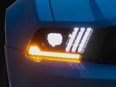Raxiom 10-12 Ford Mustang LED Projector Headlights SEQL Turn Signals- 426685