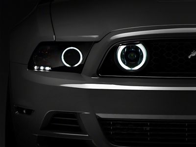 Raxiom 13-14 Ford Mustang GT CCFL Halo Fog Lights- Chrome - 49176