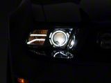 Raxiom 13-14 Ford Mustang LED Halo Projector Headlights- Black Housing - 408997
