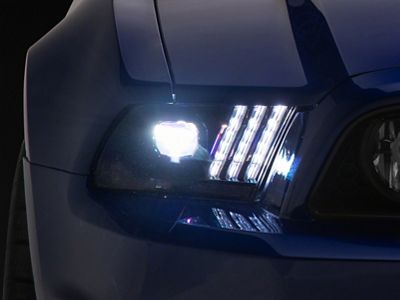 Raxiom 13-14 Ford Mustang LED Projector Headlights SEQL Turn Signals- 426686