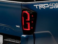 Raxiom 16-23 Toyota Tacoma LED Tail Lights- Blk Housing Smoked - TT32385