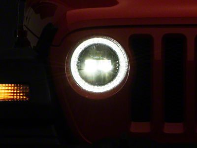 Raxiom 18-22 Jeep Wrangler JL/JT Axial Series LED Headlights- Black - J133763