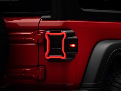 Raxiom 18-22 Jeep Wrangler JL LED Tail Lights- Black Housing - J133942-JL