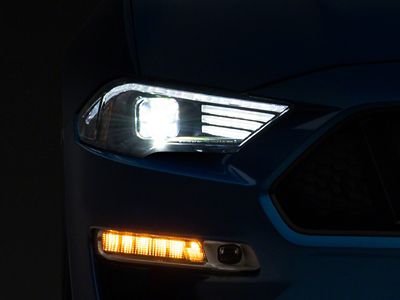 Raxiom 18-23 Ford Mustang GT EcoBoost LED Projector Headlights- Blk - 407614