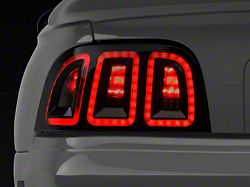 Raxiom Icon LED Tail Lights - Black Housing (96-98 Ford Mustang)