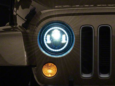 Raxiom 97-18 Jeep Wrangler TJ/JK Axial 7-Inch LED Headlights w/RGB - J142665