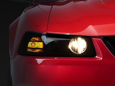 Raxiom 99-04 Ford Mustang Axial Series Projector Headlights- Blk Housing - 49126