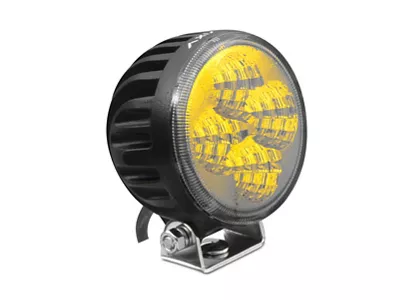 Raxiom Axial 3-In 4-LED Yellow Beam Round Light Flood Beam - J109482