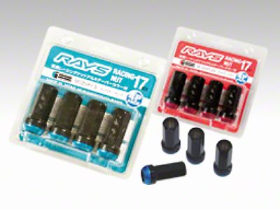 Rays 17 Hex Racing Nut 12x1.25 Open End Red Seat - W17RN2PC12125