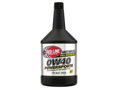 Red Line 0W40 Motor Oil Quart For Four-Stroke Dirt Bikes/ATVs/Powersports - 42204