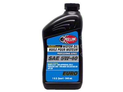 Red Line Pro-Series Euro 5W40 Motor Oil - Quart - 12904