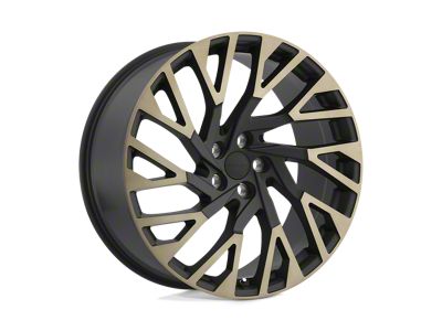 RedBourne Westminster Matte Black with Machined Face and Dark Matte Tint Wheel; 22x10; 37mm Offset