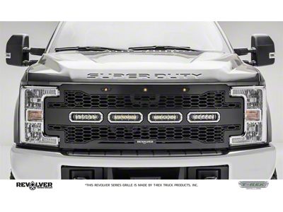 T-REX Grilles Revolver Grille, Black, Mild Steel, 1 Pc, Replacement - 6515641