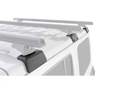 Rhino-Rack 19-21 Ford Ranger 4 Door Pick Up Heavy Duty RLT600 Track Mount 2 Bar Roof Rack - Silver