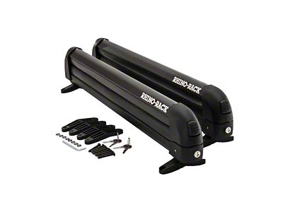 Rhino-Rack Universal Ski/Snowboard Carrier - Fits 6 Pairs of Skis - 576