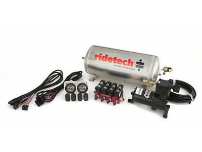 Ridetech 3 Gallon 4-Way Analog Air Ride Compressor Leveling System - 30154000