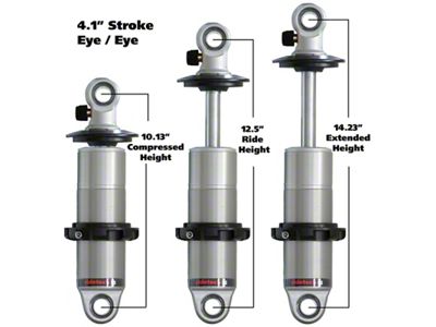 Ridetech HQ Series CoilOver Shock 4.1in Travel 2.5in Coil Eye/Eye - 24149901