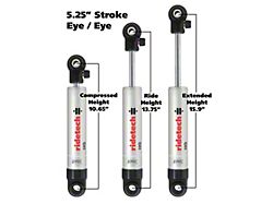 Ridetech HQ Series Shock Absorber Single Adjustable 5.25in Stroke Eye/Eye - 22159841