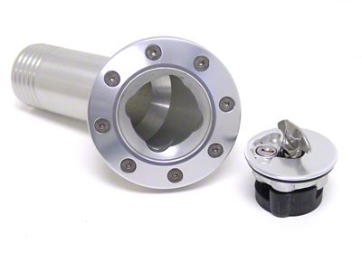 Ridetech Universal Locking Gas Cap Clear Anodized - 81000034