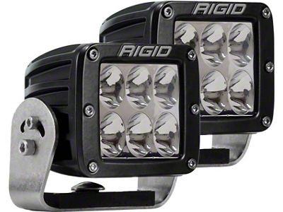 Rigid Industries D2 HD Black- Driving - Set of 2 - 522313