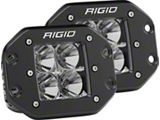 Rigid Industries D-Series Pro Flush Mount LED Lights; Flood Beam (Universal; Some Adaptation May Be Required)