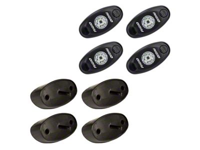 Rigid Industries Rock Light Kit; Amber; 4-Pieces (Universal; Some Adaptation May Be Required)