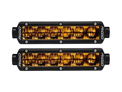 Rigid Industries 6-Inch SR-Series Pro DOT/SAE LED Light Bars; Fog Beam (Universal; Some Adaptation May Be Required)
