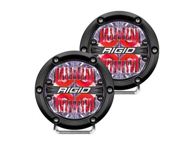 Rigid Industries 360-Series 4in LED Off-Road Drive Beam - Red - 36116