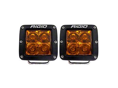 Rigid Industries D-Series Spot w/ Amber PRO Lens Pair - 20252
