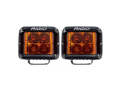Rigid Industries D-SS Pro Series LED Lights with Amber PRO Lens; Spot Beam (Universal; Some Adaptation May Be Required)