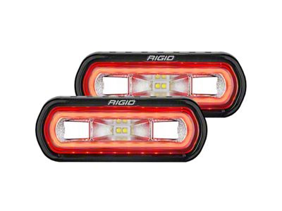 Rigid Industries SR-L Series Off-Road Spreader Flush Mount LED Pod Light with Red Halo (Universal; Some Adaptation May Be Required)